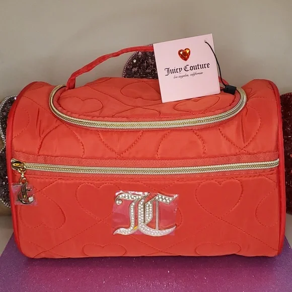 🎉HP🎉Juicy Couture ❤️NWT❤️ Red Travel Cosmetic Bag! ❤️❤️❤️ - Picture 6 of 17